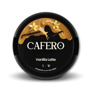 CAFERO - Vanilla Latte (80mg)mg caffeine pouch tin