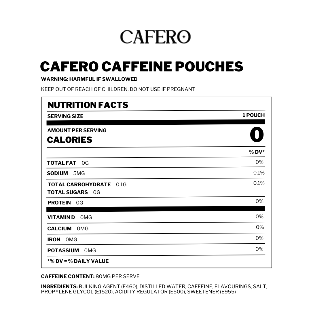 CAFERO - Vanilla Latte (80mg)
